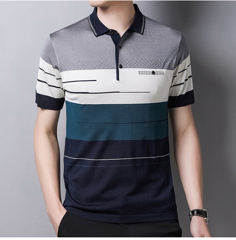 Camisa Masculina Polo Listrada