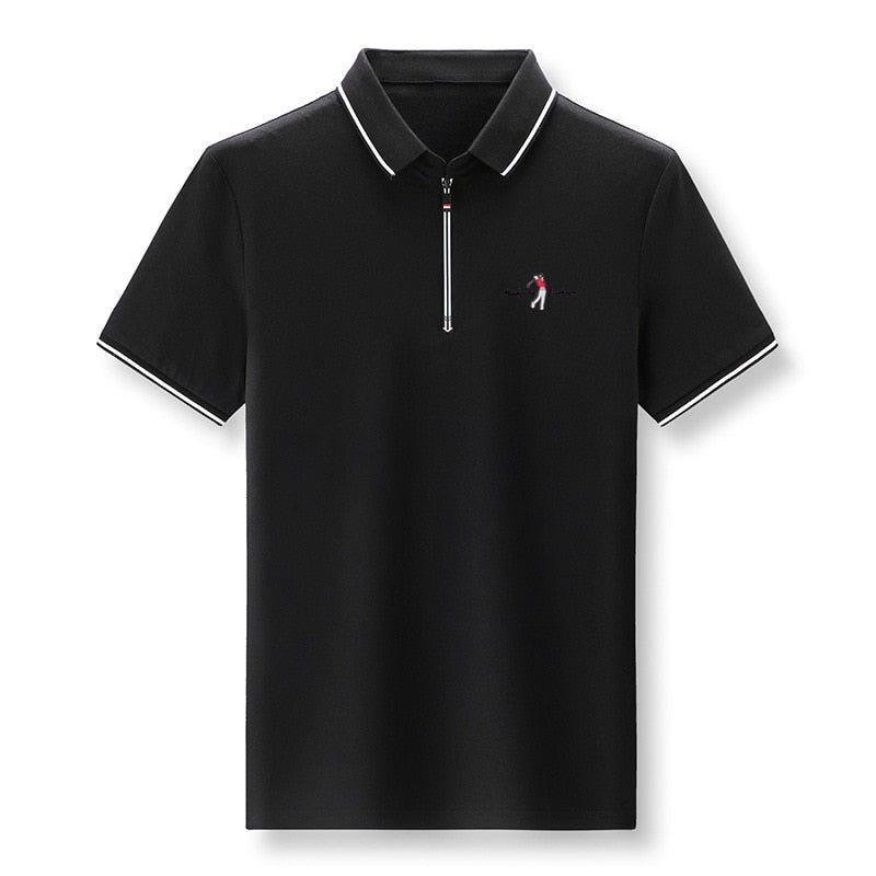 Camisa Masculina Polo em Zíper