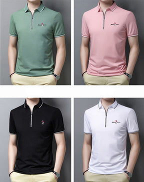 Camisa Masculina Polo em Zíper