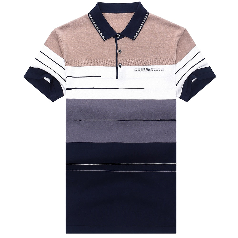 Camisa Masculina Polo Listrada