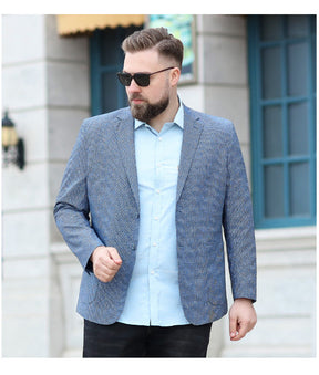 Blazer Masculino Plus Size Grey