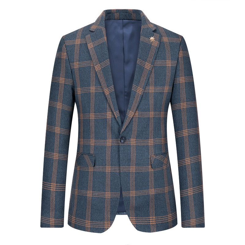 Blazer Masculino Xadrez Modern