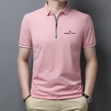 Camisa Masculina Polo em Zíper