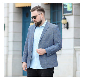 Blazer Masculino Plus Size Grey