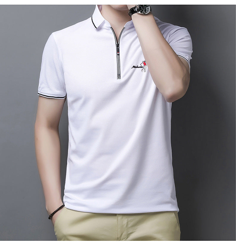 Camisa Masculina Polo em Zíper