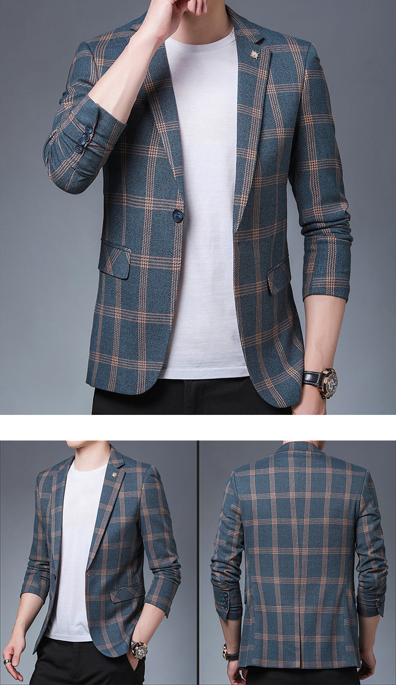 Blazer Masculino Xadrez Modern