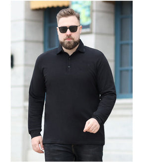 Camisa Polo Masculina Manga Longa Plus Size