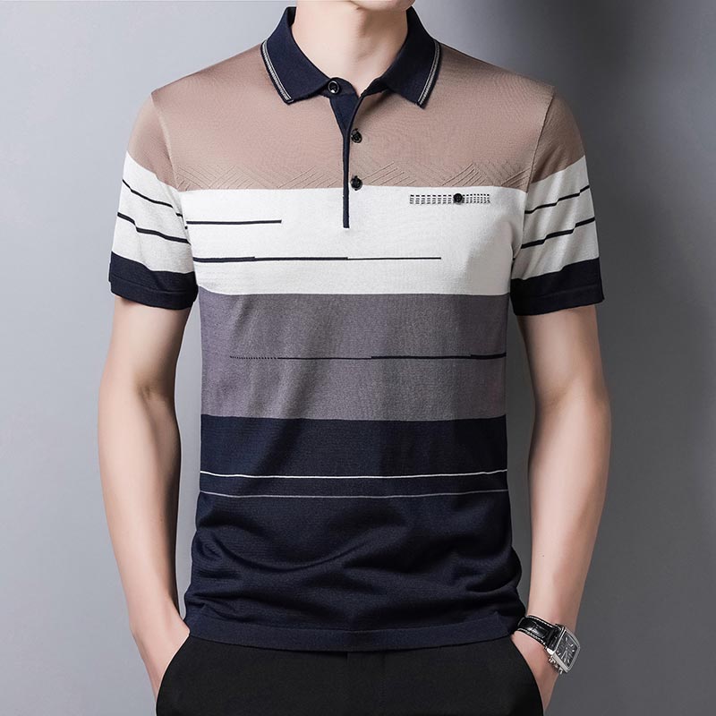 Camisa Masculina Polo Listrada