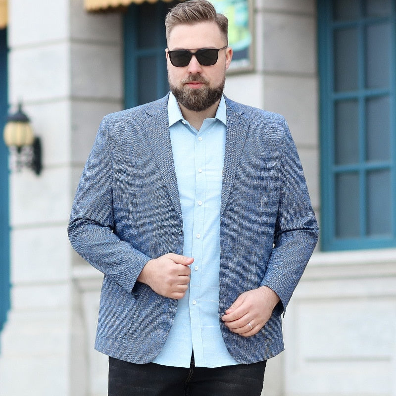 Blazer Masculino Plus Size Grey