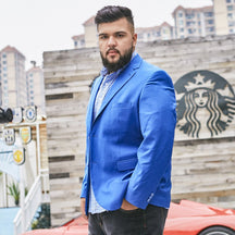 Blazer Masculino Plus Size Slim Fit