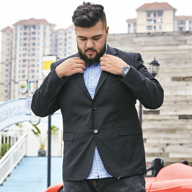 Blazer Masculino Plus Size Slim Fit