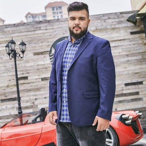 Blazer Masculino Plus Size Slim Fit